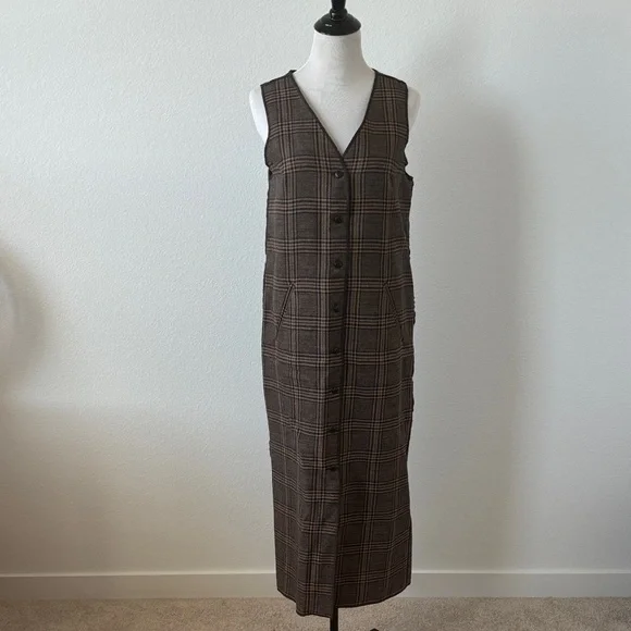 Vintage Harve Benard Buttoned Wool Midi Dress - Picture 2 of 9